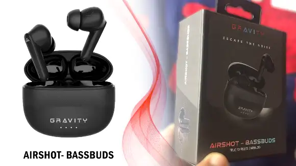 Gravity AIRSHOT BASSBUDS TWS ENC Wireless Earbuds
